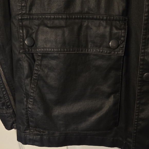 John Varvatos Black Military Field Jacket - Picture 5 of 14